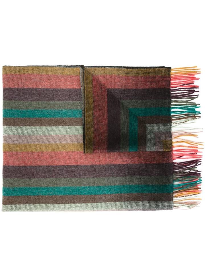 Paul Smith Cashmere Striped Scarf, Men's, Cashmere
