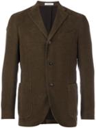 Boglioli Double Button Blazer, Men's, Size: 52, Brown, Cotton/acetate/cupro