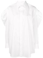 Melampo Oversized Sleeve Shirt - White