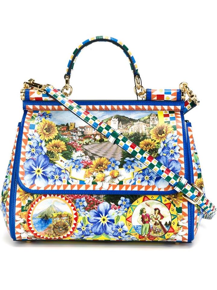 Dolce & Gabbana Medium Sicily Tote, Women's, Leather