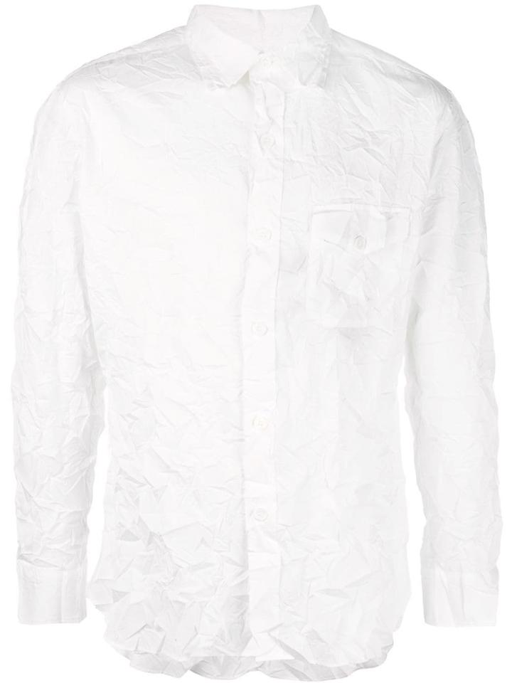 Yohji Yamamoto Crinkle-styled Shirt - White