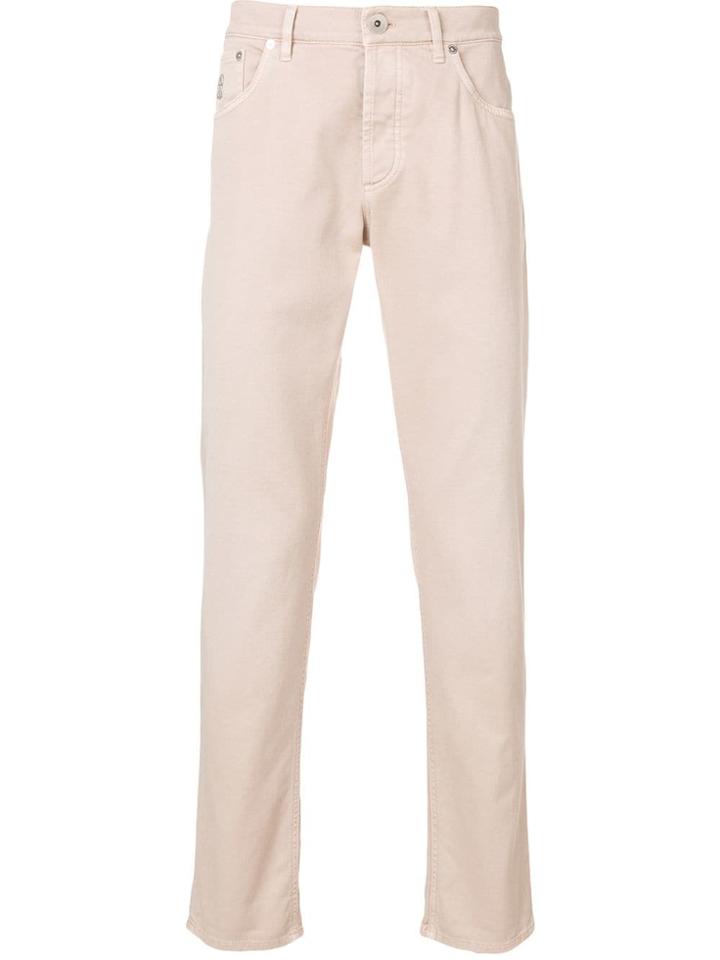 Brunello Cucinelli Slim-fit Trousers - Neutrals