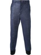Loveless Denim Effect Track Pants, Men's, Size: 0, Blue, Polyester/tencel