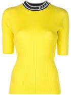 Proenza Schouler Ribbed Jersey Top - Yellow