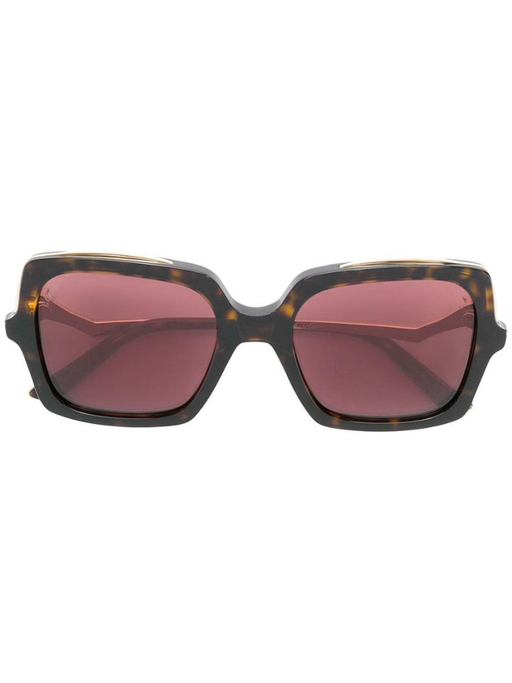 Cartier Première De Cartier Sunglasses - Brown