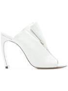 Nicholas Kirkwood 105mm Kristen Mules - White