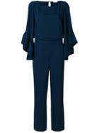 P.a.r.o.s.h. Ruffle Trim Jumpsuit - Blue