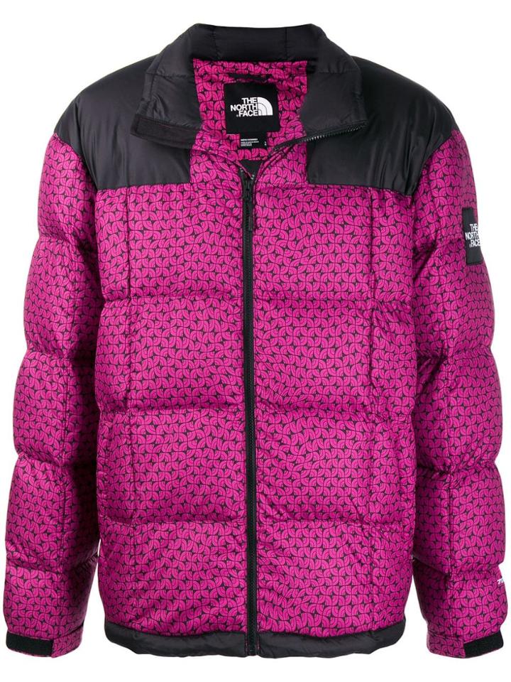 The North Face Printed Two-tone Padded Jacket - Pink