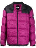The North Face Printed Two-tone Padded Jacket - Pink