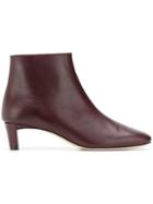 Atp Atelier Clusia Leather Ankle Boot - Purple