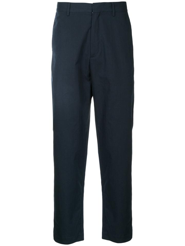 Covert Slim-fit Trousers - Blue