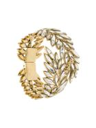 Saint Laurent Leaves Embellished Cuff - Yellow & Orange