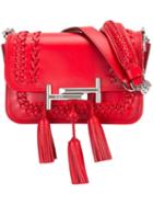 Tod's Tassel Detailed Crossbody Bag, Women's, Red
