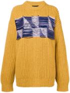 Calvin Klein 205w39nyc Open Knit Sweater - Yellow & Orange