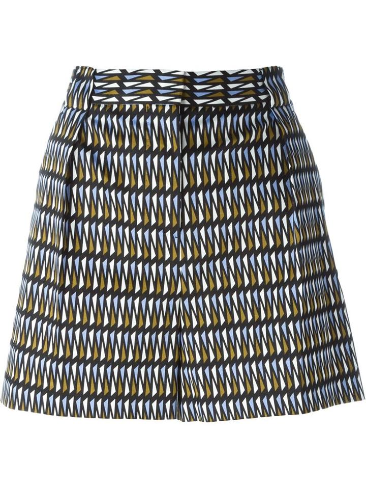 Paul Smith Black Label Geometric Print Shorts