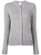 Barrie Crew Neck Cardigan - Grey