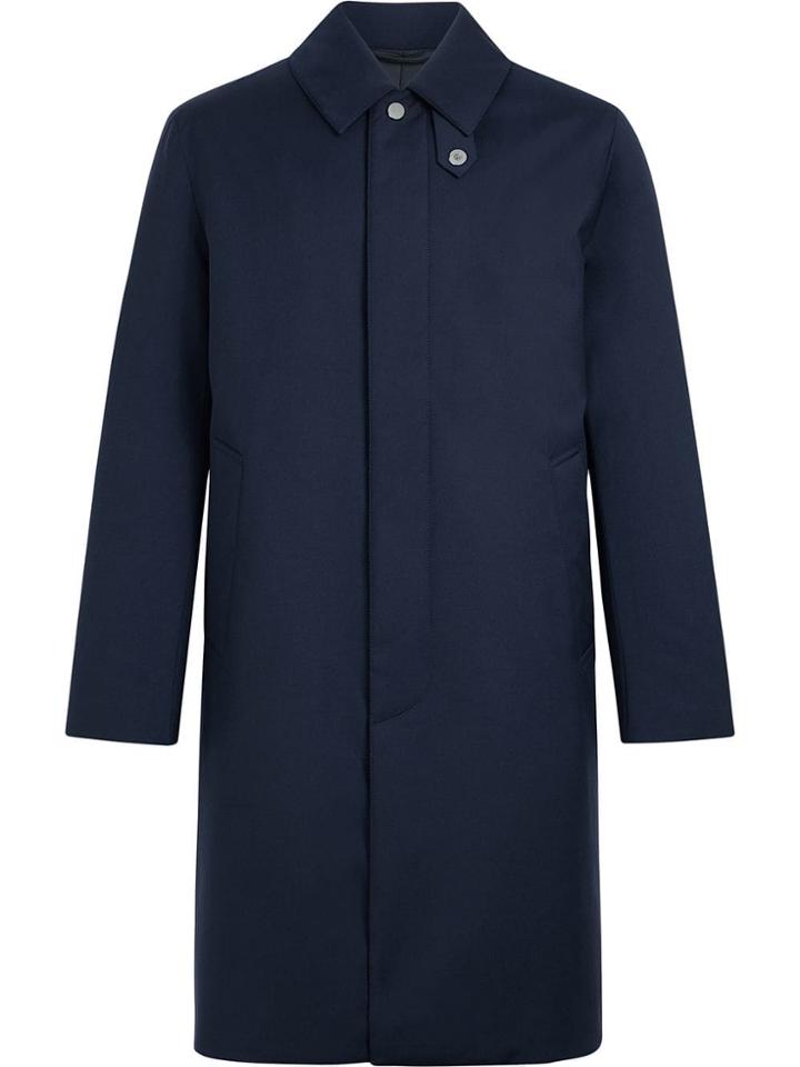 Mackintosh Navy Storm System Wool Thindown Coat Gm-001/td - Blue