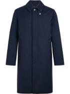 Mackintosh Navy Storm System Wool Thindown Coat Gm-001/td - Blue