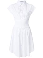 Alexander Wang Shirt Dress With Elasticated Waistband - White