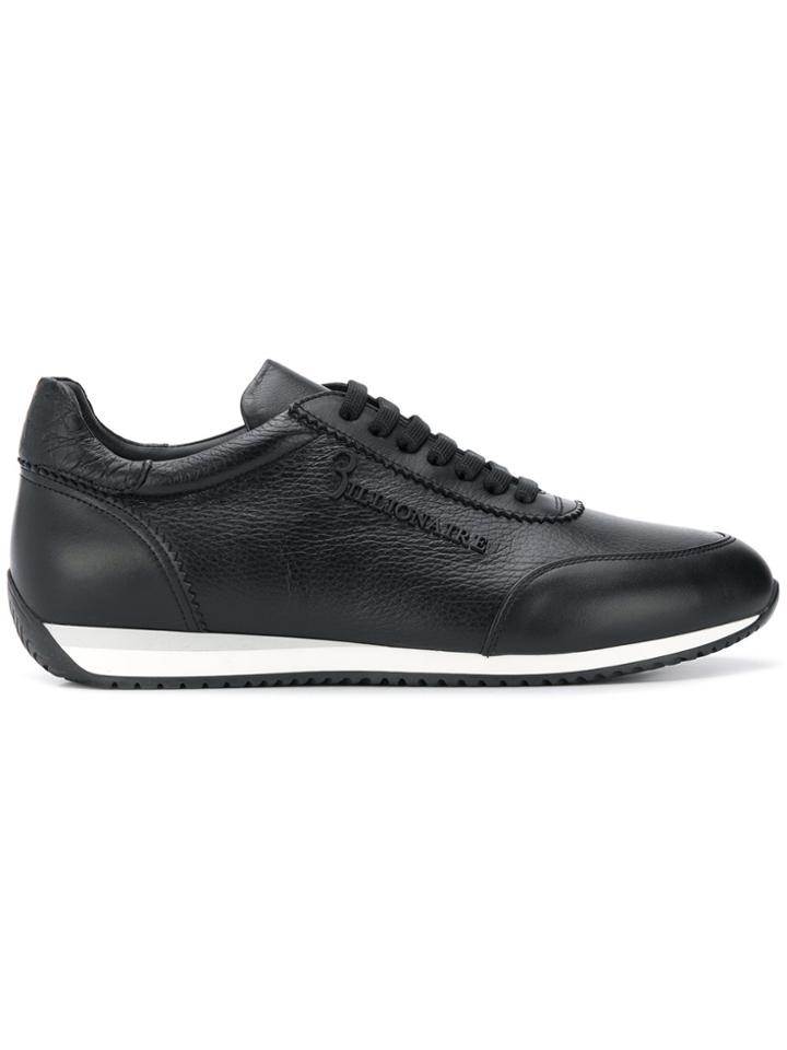 Billionaire Tonal Logo Sneakers - Black