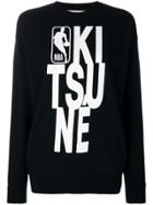 Maison Kitsuné Nba Print Sweatshirt - Black