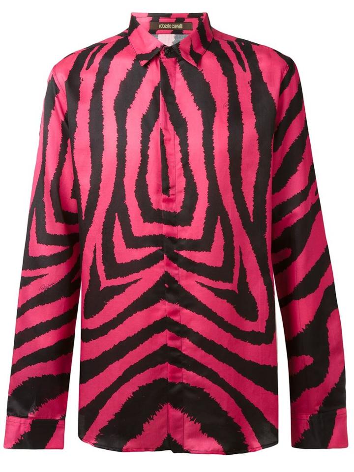 Roberto Cavalli Zebra Print Shirt