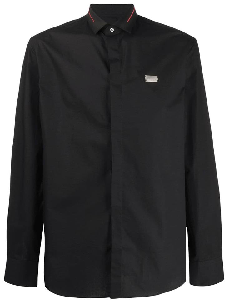 Philipp Plein Logo Print Shirt - Black