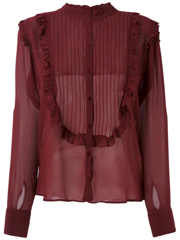 Andrea Bogosian - Silk Shirt - Women - Silk - M, Red, Silk