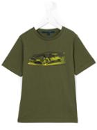Aston Martin Kids Car Print T-shirt, Toddler Boy's, Size: 3 Yrs, Green
