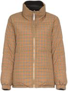 Burberry Reversible Checked Puffer Jacket - Brown