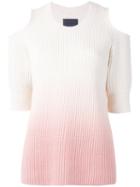Zoe Jordan - Dias Ombre Knit - Women - Cashmere/wool - M/l, Nude/neutrals, Cashmere/wool