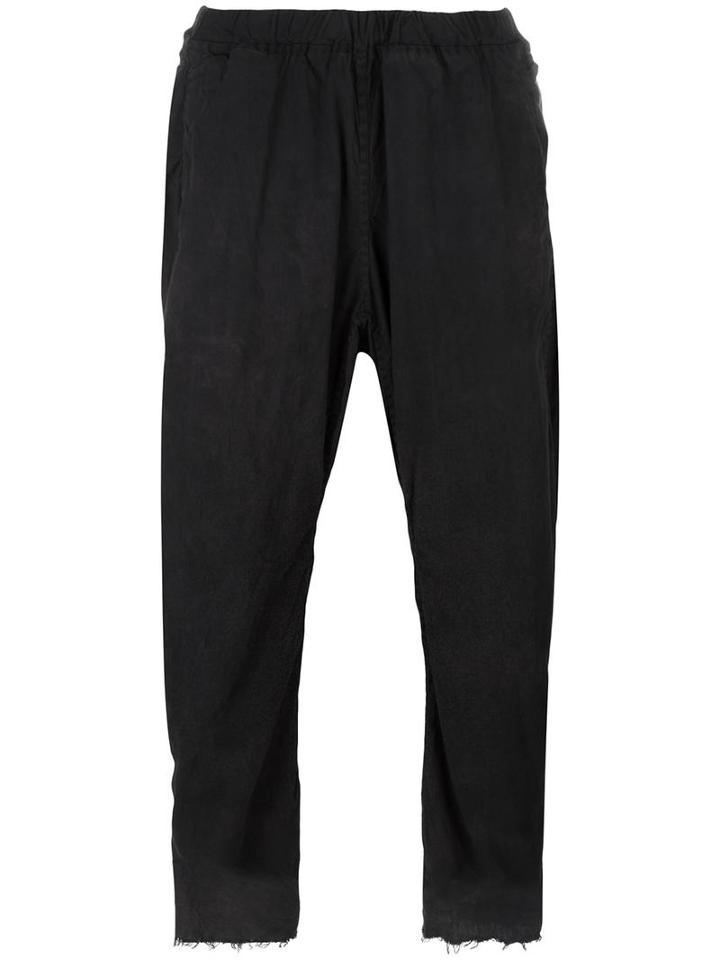 Atelier Suppan 'oakgaii' Tapered Trousers, Men's, Size: 0, Black, Cotton
