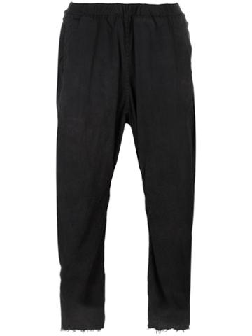 Atelier Suppan 'oakgaii' Tapered Trousers, Men's, Size: 0, Black, Cotton