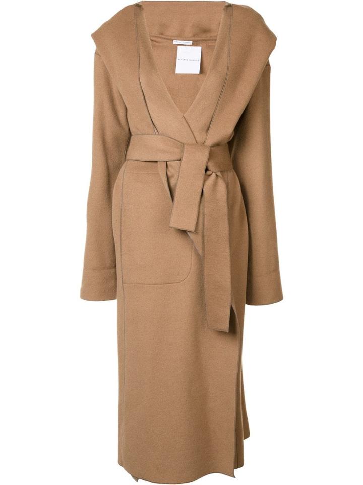 Barbara Casasola Belted Hooded Coat - Brown