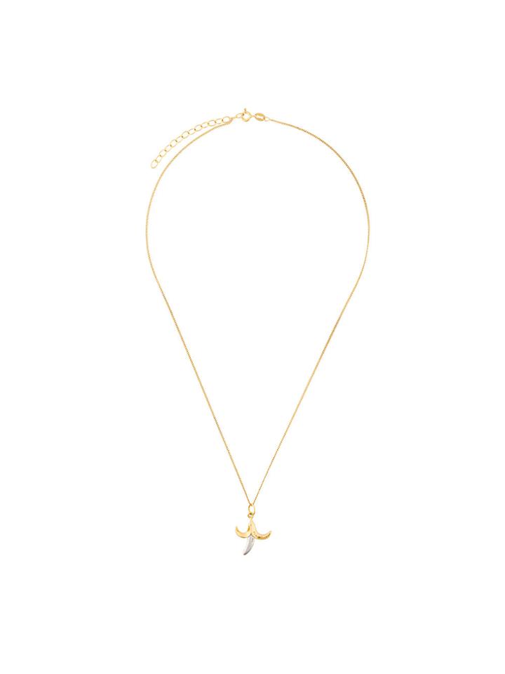 True Rocks Small Banana Pendant Necklace - Metallic