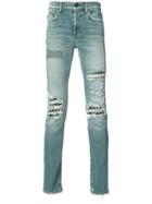 Saint Laurent Distressed Jeans - Blue