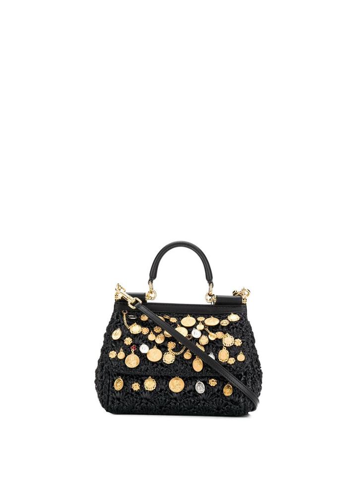 Dolce & Gabbana Sicily Coin Tote - Black