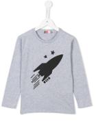 Msgm Rocket Print T-shirt, Girl's, Size: 10 Yrs, Grey
