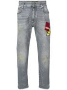 Represent Patch Slim-fit Jeans - Grey