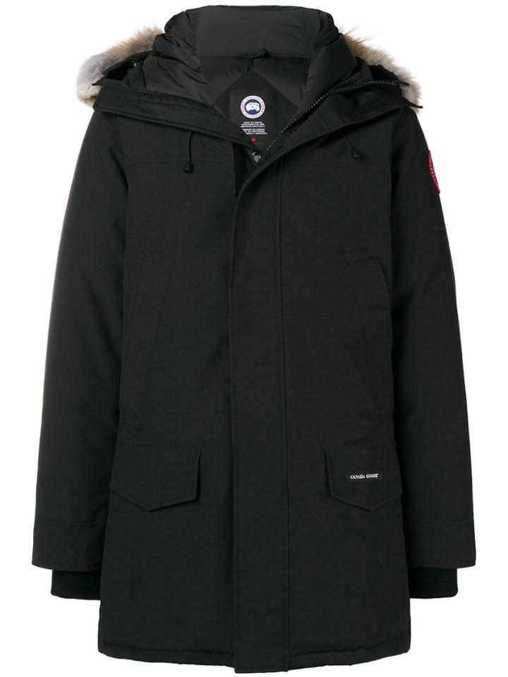 Canada Goose Mid-length Padded Coat - Black