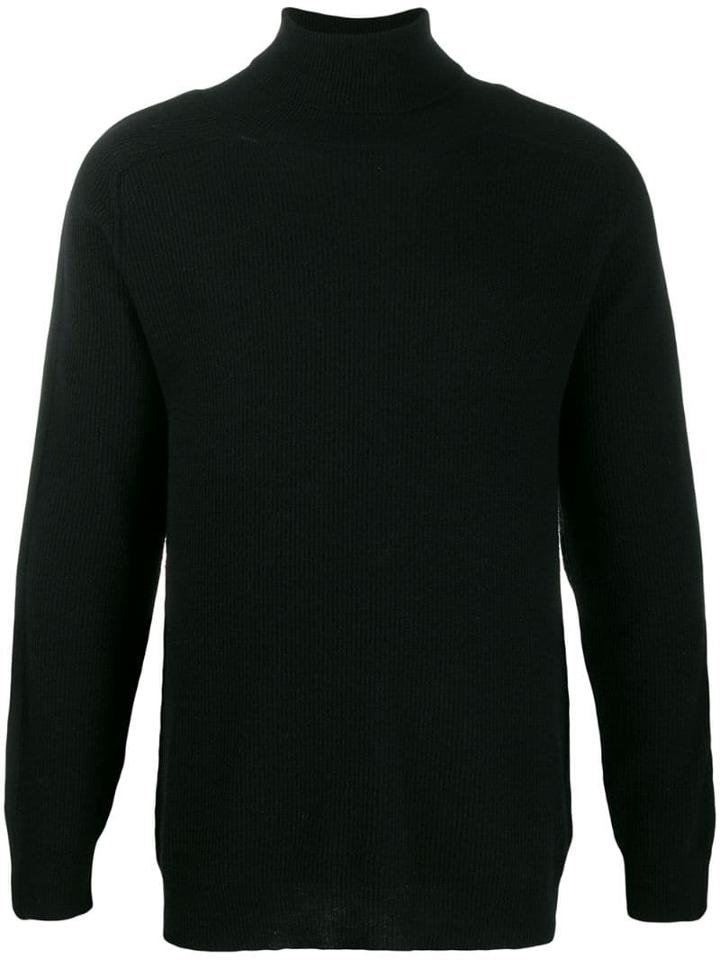 Maison Flaneur Ribbed Turtleneck Jumperw - Black