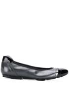 Hogan Contrast Panel Ballerina Shoes - Grey