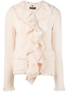 Twin-set - Waterfall Jacket - Women - Cotton/polyamide/spandex/elastane - 38, Nude/neutrals, Cotton/polyamide/spandex/elastane