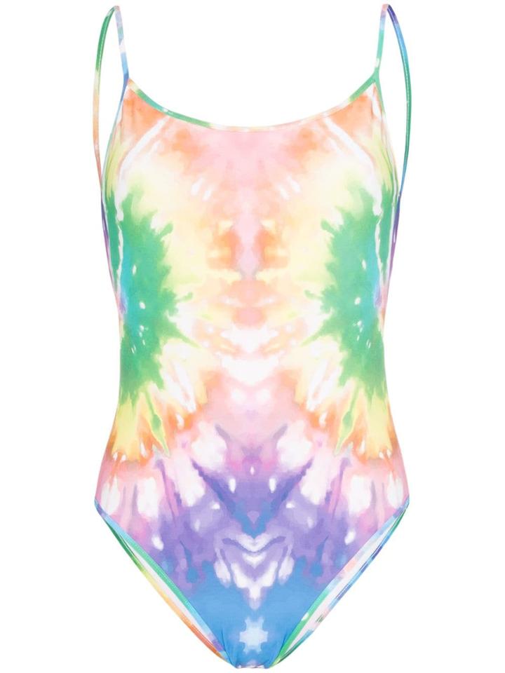 Ack Fisico Tie Dye Swimsuit - Orange
