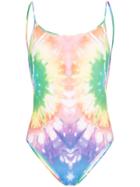 Ack Fisico Tie Dye Swimsuit - Orange