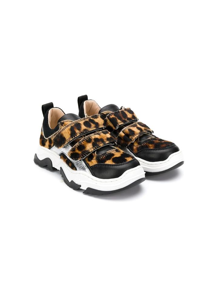 Ermanno Scervino Junior Teen Pony Hair Sneakers - Brown