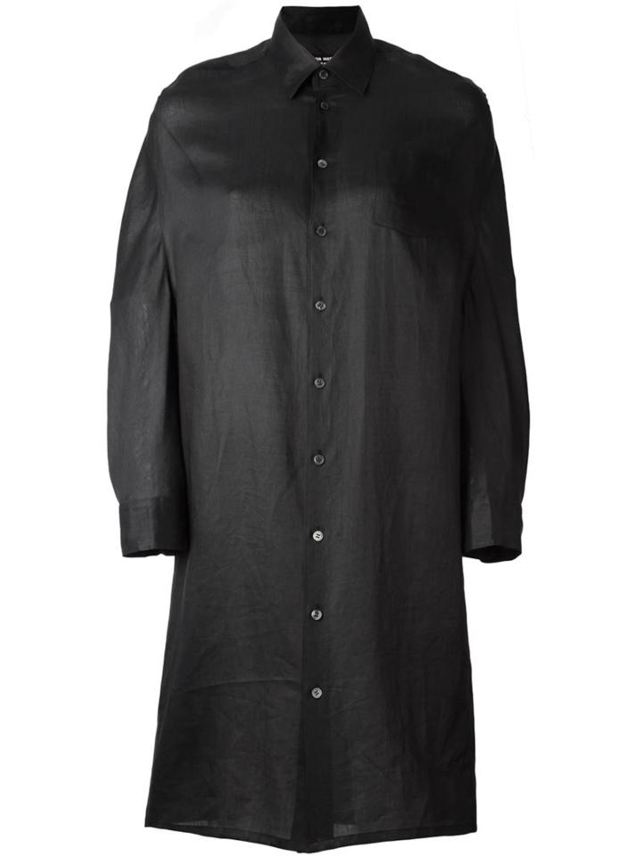 Junya Watanabe Comme Des Garçons Shirt Dress, Women's, Size: Xs, Black, Linen/flax
