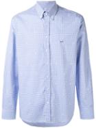 Etro - Checked Print Shirt - Men - Cotton - 41, Blue, Cotton