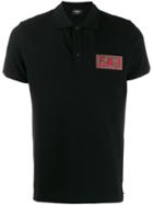 Fendi Chest Logo Polo Shirt - Black