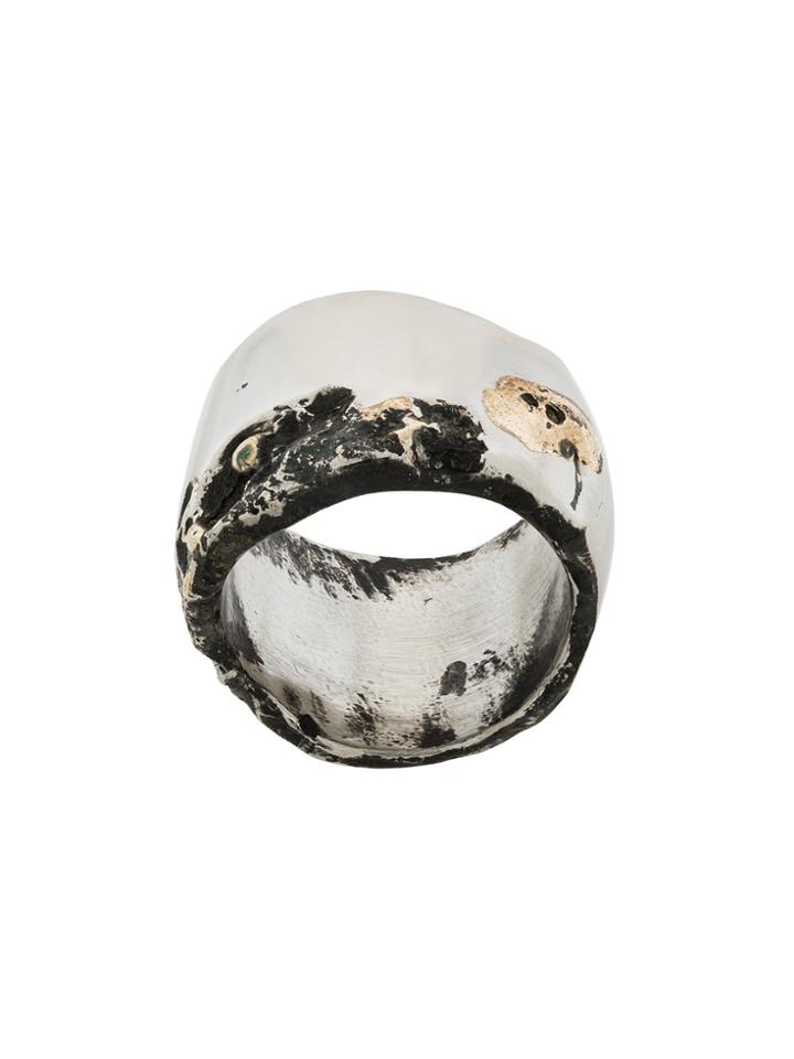 Lost & Found Ria Dunn Pitted Crater Ring - Metallic
